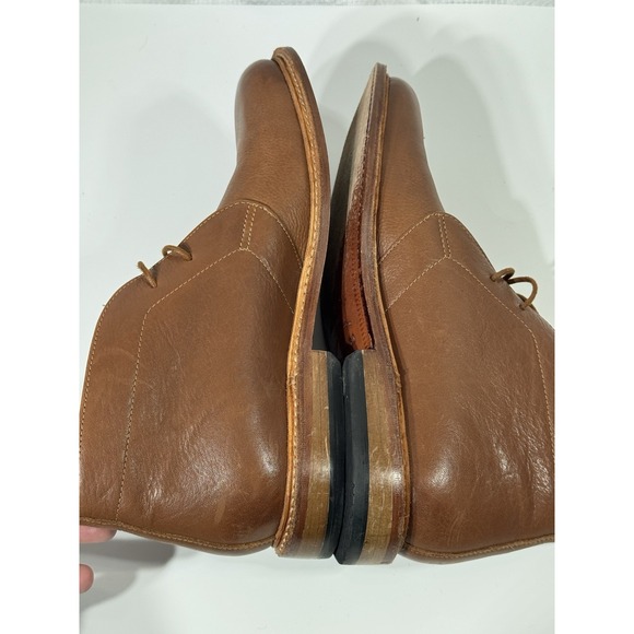 Bostonian Men\'s Soft Boot Ankle, Lace Up Tan Leather‎ Size 9 main image 6